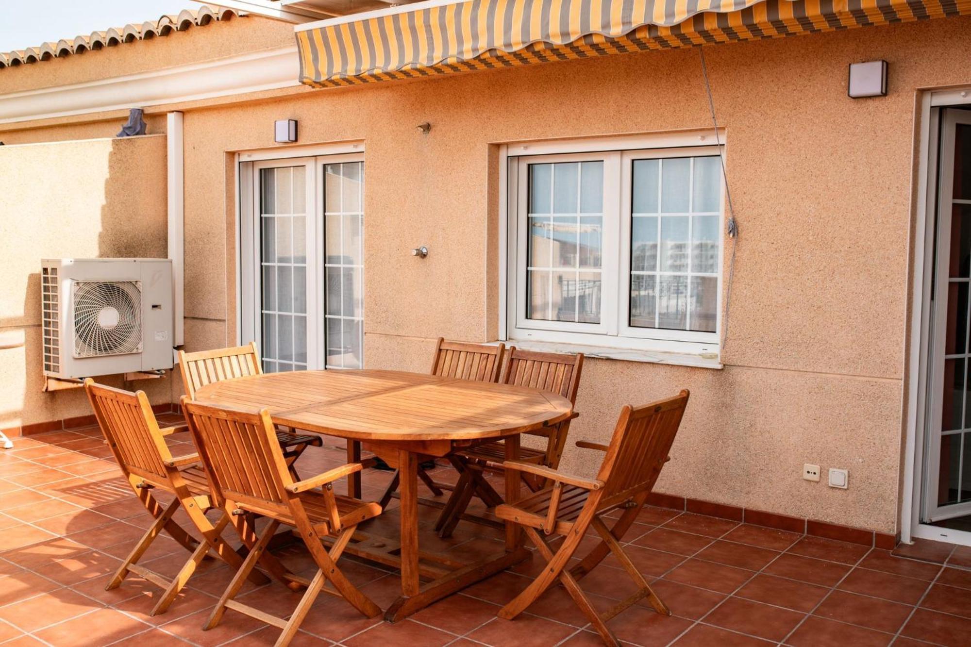 Perla De Mar - Atico Con Amplia Terraza 40M2, Piscina Y Parking En Playa Canet Canet d'En Berenguer Extérieur photo